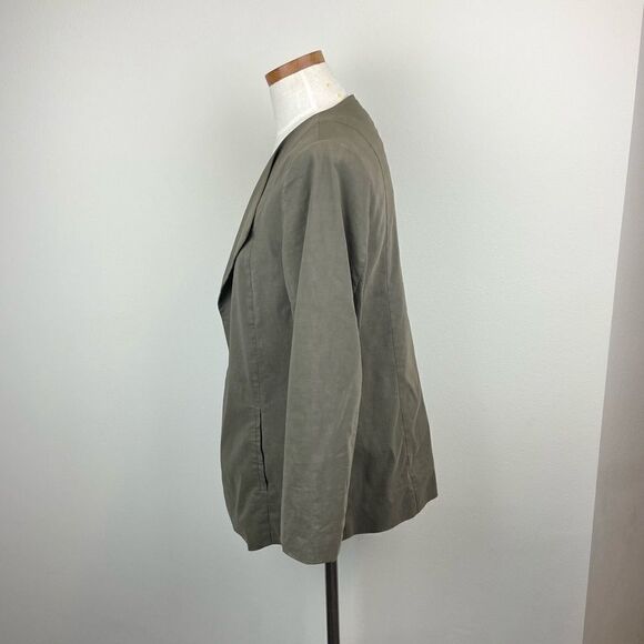 Eileen Fisher Virgin Wool Open Front Jacket - Picture 4 of 6